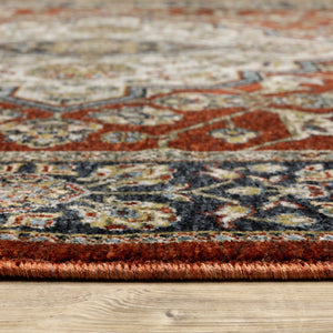 Oriental Weavers Aberdeen Indoor Area Rug - Exquisite Heirloom Design With Jewel Tones And Soft Polyester Craftsmanship Red,Blue Polyester A4151r060092st