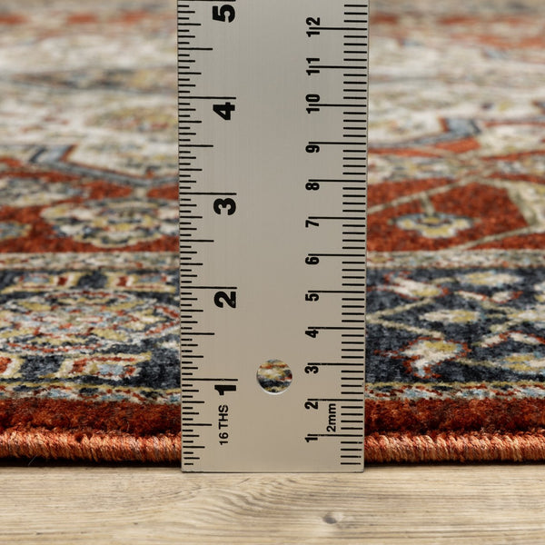 Oriental Weavers Aberdeen Indoor Area Rug - Exquisite Heirloom Design With Jewel Tones And Soft Polyester Craftsmanship Red,Blue Polyester A4151r060092st