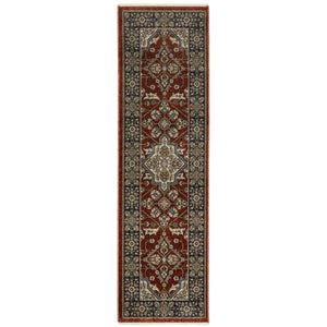Oriental Weavers Aberdeen Indoor Area Rug - Exquisite Heirloom Design With Jewel Tones And Soft Polyester Craftsmanship Red,Blue Polyester A4151r068235st