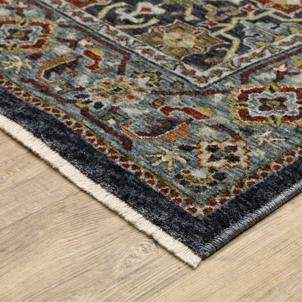 Oriental Weavers Aberdeen Indoor Area Rug - Heritage-inspired Design, Soft Polyester, Durable, Elegant Jewel Tones Blue,Multi Polyester A4922d068235st