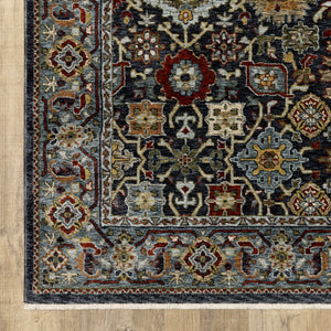 Oriental Weavers Aberdeen Indoor Area Rug - Heritage-inspired Design, Soft Polyester, Durable, Elegant Jewel Tones Blue,Multi Polyester A4922d068235st