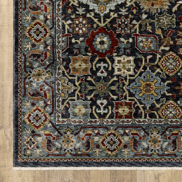 Oriental Weavers Aberdeen Indoor Area Rug - Heritage-inspired Design, Soft Polyester, Durable, Elegant Jewel Tones Blue,Multi Polyester A4922d068235st
