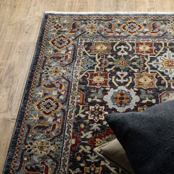 Oriental Weavers Aberdeen Indoor Area Rug - Heritage-inspired Design, Soft Polyester, Durable, Elegant Jewel Tones Blue,Multi Polyester A4922d068235st