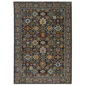 Oriental Weavers Aberdeen Indoor Area Rug - Heritage-inspired Design, Soft Polyester, Durable, Elegant Jewel Tones Blue,Multi Polyester A4922d100153st
