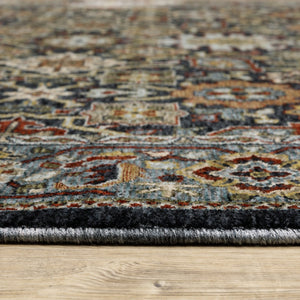 Oriental Weavers Aberdeen Indoor Area Rug - Heritage-inspired Design, Soft Polyester, Durable, Elegant Jewel Tones Blue,Multi Polyester A4922d068235st