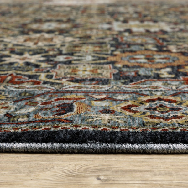 Oriental Weavers Aberdeen Indoor Area Rug - Heritage-inspired Design, Soft Polyester, Durable, Elegant Jewel Tones Blue,Multi Polyester A4922d068235st