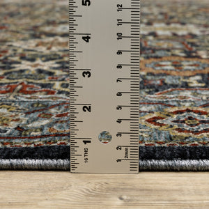 Oriental Weavers Aberdeen Indoor Area Rug - Heritage-inspired Design, Soft Polyester, Durable, Elegant Jewel Tones Blue,Multi Polyester A4922d068235st