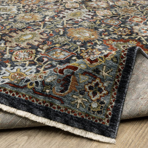 Oriental Weavers Aberdeen Indoor Area Rug - Heritage-inspired Design, Soft Polyester, Durable, Elegant Jewel Tones Blue,Multi Polyester A4922d068235st