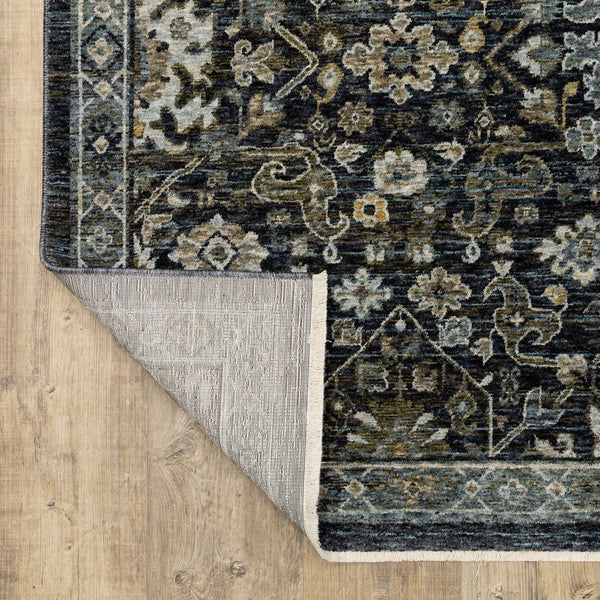 Oriental Weavers Aberdeen Indoor Area Rug - Luxurious Soft Polyester, Heirloom Design, Bohemian Flair & Jewel Tones Blue,Light Blue Polyester A533k1160235st