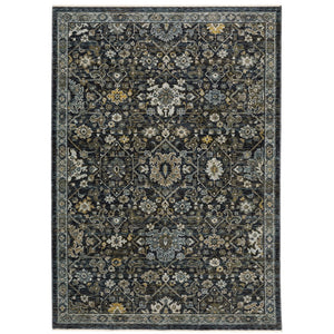 Oriental Weavers Aberdeen Indoor Area Rug - Luxurious Soft Polyester, Heirloom Design, Bohemian Flair & Jewel Tones Blue,Light Blue Polyester A533k1160235st