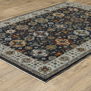 Oriental Weavers Aberdeen Indoor Area Rug – Luxurious Heirloom Style With Rich Jewel Tones And Bohemian Flair Blue,Multi Polyester A561b1060092st