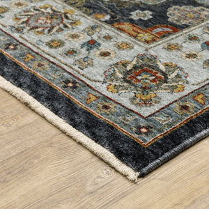 Oriental Weavers Aberdeen Blue Multi Indoor Area Rug - Elegant Heirloom Design, Soft Polyester, Bohemian Flair Blue,Multi Polyester A561b1365446st