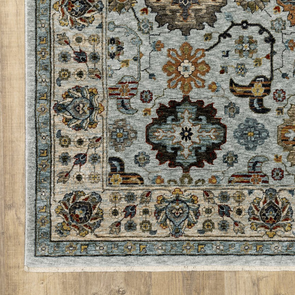 Oriental Weavers Aberdeen Indoor Area Rug – Luxurious Softness And Timeless Design With Bohemian Flair For Your Home Blue,Beige Polyester A561w1100153st
