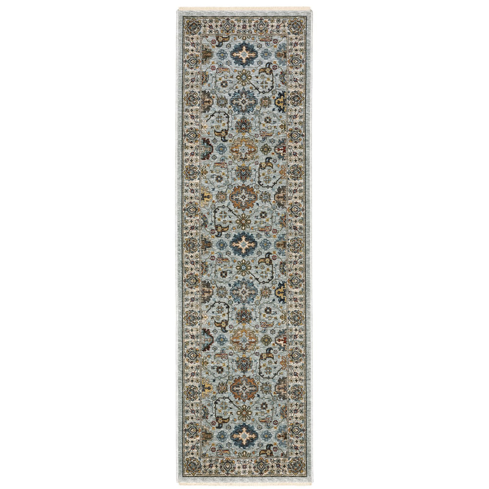 Oriental Weavers Aberdeen Indoor Area Rug – Luxurious Softness And Timeless Design With Bohemian Flair For Your Home Blue,Beige Polyester A561w1068235st