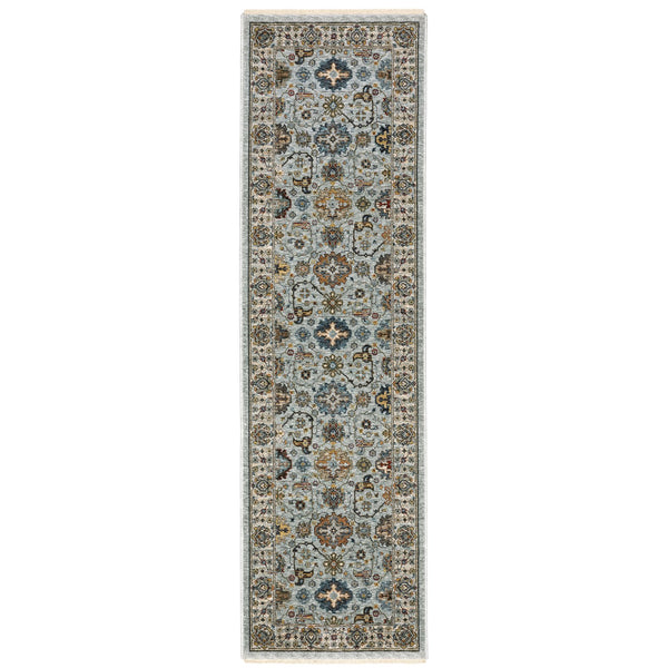 Oriental Weavers Aberdeen Indoor Area Rug – Luxurious Softness And Timeless Design With Bohemian Flair For Your Home Blue,Beige Polyester A561w1068235st