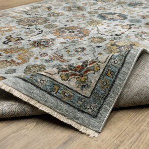 Oriental Weavers Aberdeen Indoor Area Rug – Luxurious Softness And Timeless Design With Bohemian Flair For Your Home Blue,Beige Polyester A561w1100153st