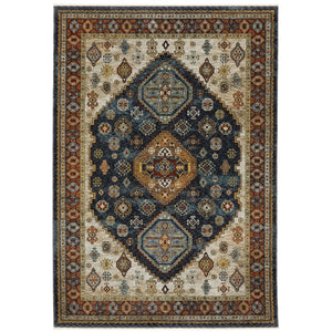 Oriental Weavers Aberdeen Indoor Area Rug - Exquisite Soft Polyester With Jewel Tones And Bohemian Flair For Any Space Blue,Multi Polyester A005w1100153st