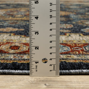 Oriental Weavers Aberdeen Indoor Area Rug - Exquisite Soft Polyester With Jewel Tones And Bohemian Flair For Any Space Blue,Multi Polyester A005w1100153st