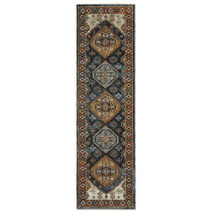 Oriental Weavers Aberdeen Indoor Area Rug - Exquisite Soft Polyester With Jewel Tones And Bohemian Flair For Any Space Blue,Multi Polyester A005w1068235st