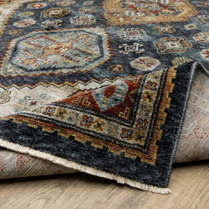 Oriental Weavers Aberdeen Indoor Area Rug - Exquisite Soft Polyester With Jewel Tones And Bohemian Flair For Any Space Blue,Multi Polyester A005w1100153st