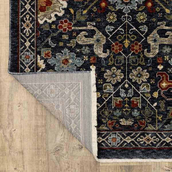 Oriental Weavers Aberdeen Indoor Area Rug - Elegant Heritage Design In Soft Polyester With Jewel Tones & Bohemian Flair Blue,Multi Polyester A006b1060092st