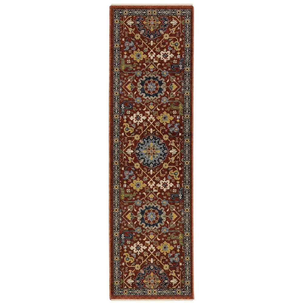 Oriental Weavers Aberdeen Indoor Area Rug - Elegant Heritage Design In Soft Polyester For Timeless Home Décor Red,Multi Polyester A006r1068235st