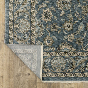 Oriental Weavers Aberdeen Indoor Area Rug - Luxurious Heirloom Design With Soft Polyester And Bohemian Flair Blue,Beige Polyester A070h1200296st