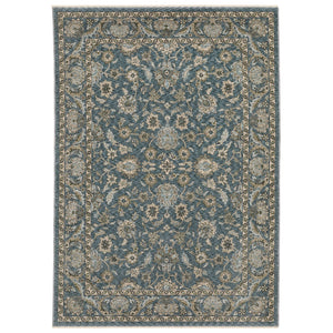 Oriental Weavers Aberdeen Indoor Area Rug - Luxurious Heirloom Design With Soft Polyester And Bohemian Flair Blue,Beige Polyester A070h1200296st