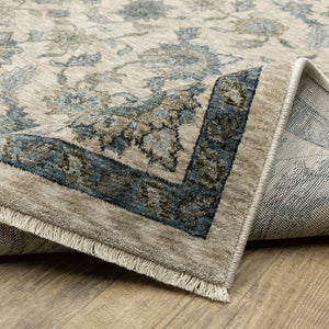 Oriental Weavers Aberdeen Indoor Area Rug - Luxurious Softness, Intricate Design, And Timeless Heritage Appeal Beige,Blue Polyester A070i1100153st