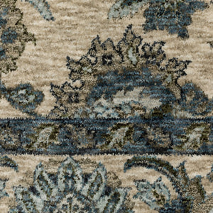 Oriental Weavers Aberdeen Indoor Area Rug - Luxurious Softness, Intricate Design, And Timeless Heritage Appeal Beige,Blue Polyester A070i1100153st