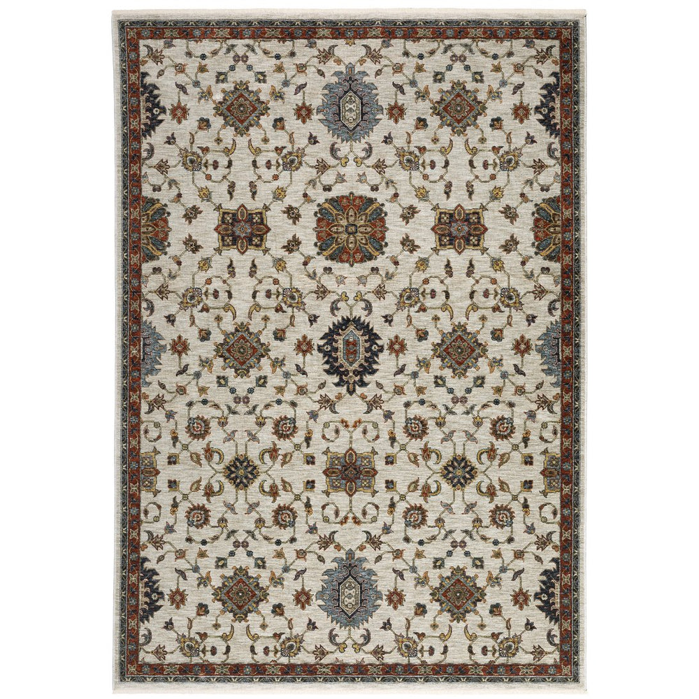Oriental Weavers Aberdeen Indoor Area Rug - Luxurious Softness With Heirloom Charm And Bohemian Flair For Any Space Ivory,Multi Polyester A751w1060092st