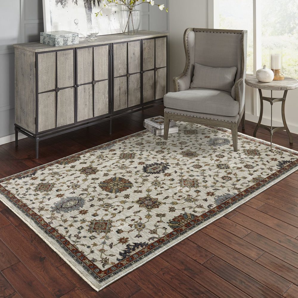 Oriental Weavers Aberdeen Indoor Area Rug - Luxurious Softness With Heirloom Charm And Bohemian Flair For Any Space Ivory,Multi Polyester A751w1060092st