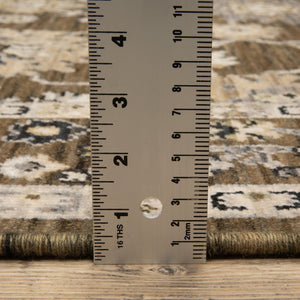 Oriental Weavers Acacia Indoor Area Rug - Earthy Tones With Cotton Fringe, Elegant Design For Cozy Spaces Brown,Tan Wool Aaca01160235st