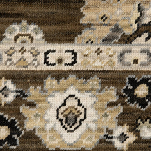 Oriental Weavers Acacia Indoor Area Rug - Earthy Tones With Cotton Fringe, Elegant Design For Cozy Spaces Brown,Tan Wool Aaca01160235st