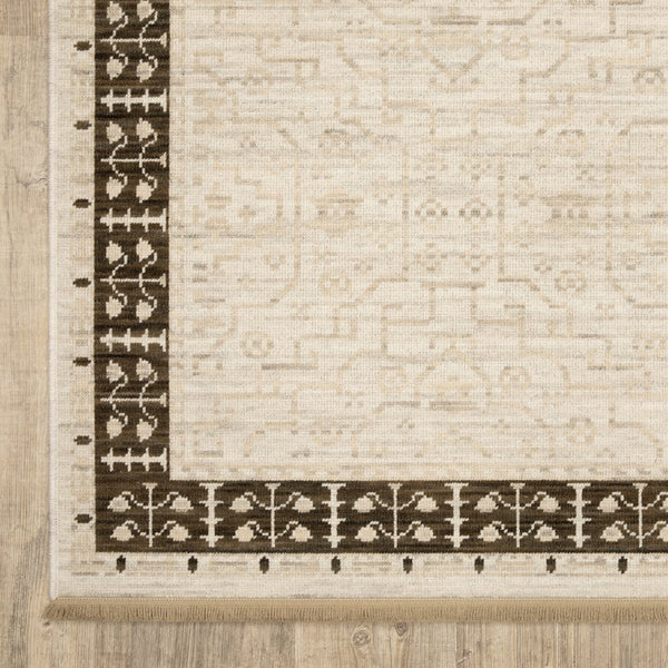 Oriental Weavers Acacia Indoor Area Rug - Elegant Earthy Tones, Soft Wool Blend With Cotton Fringe For Cozy Spaces Beige,Brown Wool Aaca02300394st