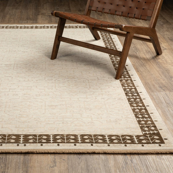 Oriental Weavers Acacia Indoor Area Rug - Elegant Earthy Tones, Soft Wool Blend With Cotton Fringe For Cozy Spaces Beige,Brown Wool Aaca02300394st