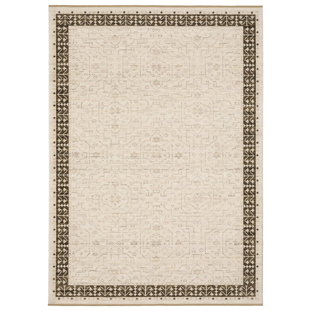 Oriental Weavers Acacia Indoor Area Rug - Elegant Earthy Tones, Soft Wool Blend With Cotton Fringe For Cozy Spaces Beige,Brown Wool Aaca02300394st