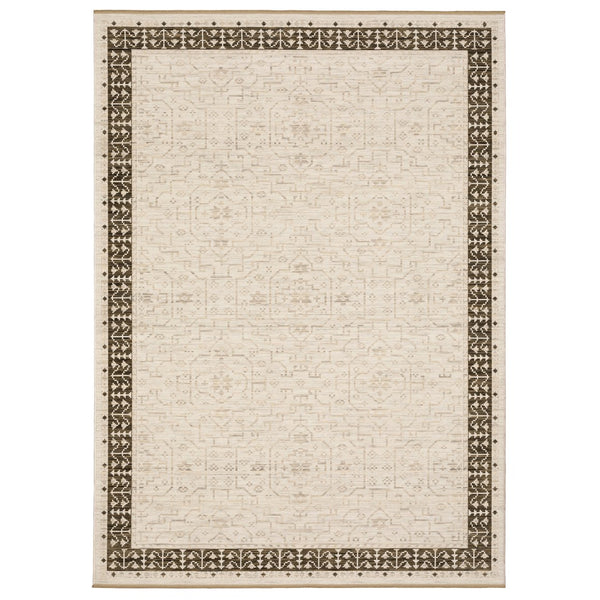 Oriental Weavers Acacia Indoor Area Rug - Elegant Earthy Tones, Soft Wool Blend With Cotton Fringe For Cozy Spaces Beige,Brown Wool Aaca02300394st
