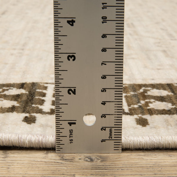 Oriental Weavers Acacia Indoor Area Rug - Elegant Earthy Tones, Soft Wool Blend With Cotton Fringe For Cozy Spaces Beige,Brown Wool Aaca02300394st