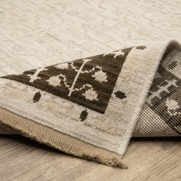Oriental Weavers Acacia Indoor Area Rug - Elegant Earthy Tones, Soft Wool Blend With Cotton Fringe For Cozy Spaces Beige,Brown Wool Aaca02300394st