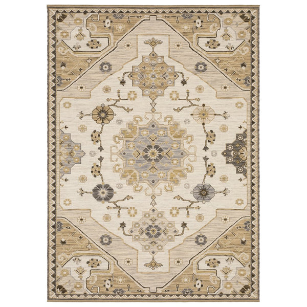 Oriental Weavers Acacia Indoor Area Rug - Earthy Tones With Cotton Fringe, Perfect For Elegant Home Décor Styles Tan,Grey Wool Aaca03240340st