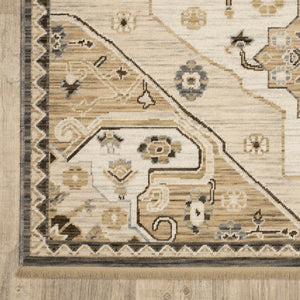 Oriental Weavers Acacia Indoor Area Rug - Earthy Tones With Cotton Fringe, Perfect For Elegant Home Décor Styles Tan,Grey Wool Aaca03100153st