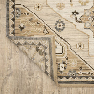 Oriental Weavers Acacia Indoor Area Rug - Earthy Tones With Cotton Fringe, Perfect For Elegant Home Décor Styles Tan,Grey Wool Aaca03100153st