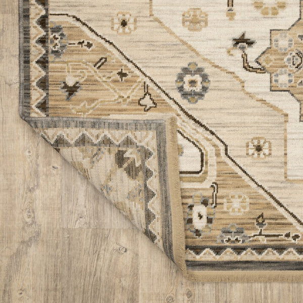 Oriental Weavers Acacia Indoor Area Rug - Earthy Tones With Cotton Fringe, Perfect For Elegant Home Décor Styles Tan,Grey Wool Aaca03100153st