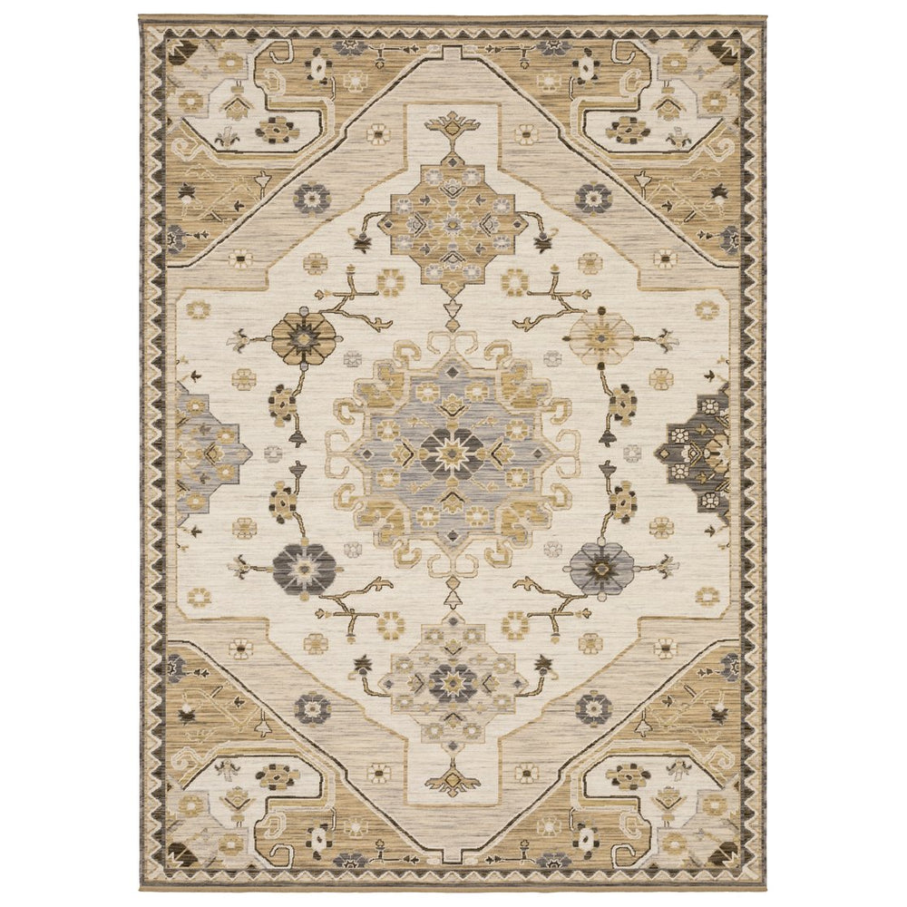 Oriental Weavers Acacia Indoor Area Rug - Earthy Tones With Cotton Fringe, Perfect For Elegant Home Décor Styles Tan,Grey Wool Aaca03100153st