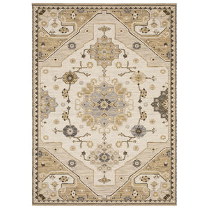 Oriental Weavers Acacia Indoor Area Rug - Earthy Tones With Cotton Fringe, Perfect For Elegant Home Décor Styles Tan,Grey Wool Aaca03100153st