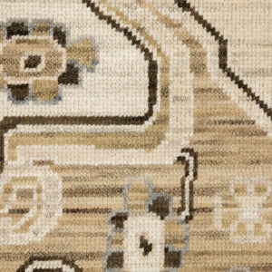 Oriental Weavers Acacia Indoor Area Rug - Earthy Tones With Cotton Fringe, Perfect For Elegant Home Décor Styles Tan,Grey Wool Aaca03100153st