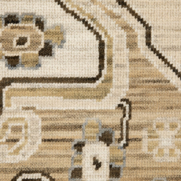 Oriental Weavers Acacia Indoor Area Rug - Earthy Tones With Cotton Fringe, Perfect For Elegant Home Décor Styles Tan,Grey Wool Aaca03100153st