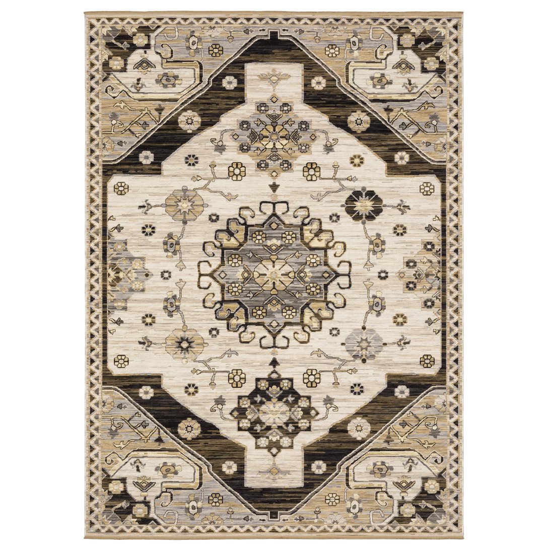Acacia Indoor Area Rug - Earthy Tones with Cotton Fringe, Luxurious Wo
