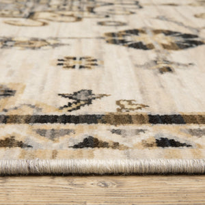 Oriental Weavers Acacia Indoor Area Rug - Earthy Tones With Cotton Fringe, Luxurious Wool Blend Woven In Egypt Brown,Grey Wool Aaca04100153st